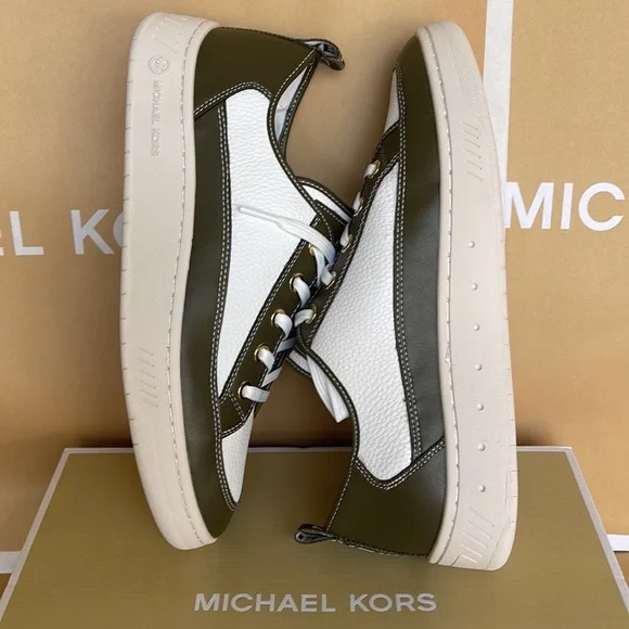MICHAEL KORS
SHEA LACE UP
FAUX LEATHER
49F3SHFSIL
OLIVE
NEW - Picture 12 of 16